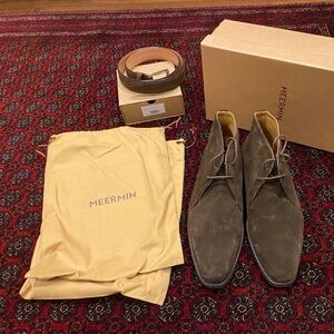 Meermin Belt Brown Suede